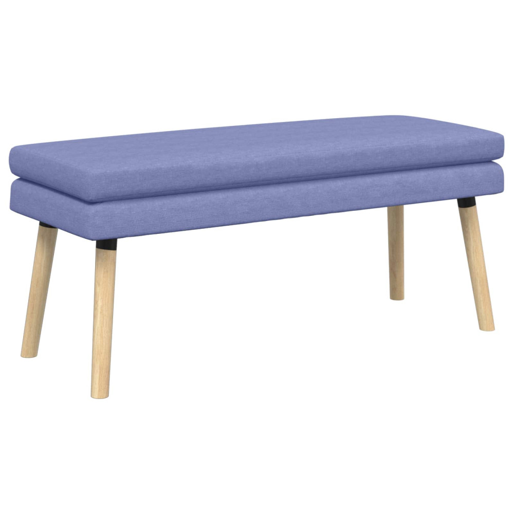 Produktbild för Dubbel-lager bänk Jeansblå 110 x 40 x 47 cm Tyg