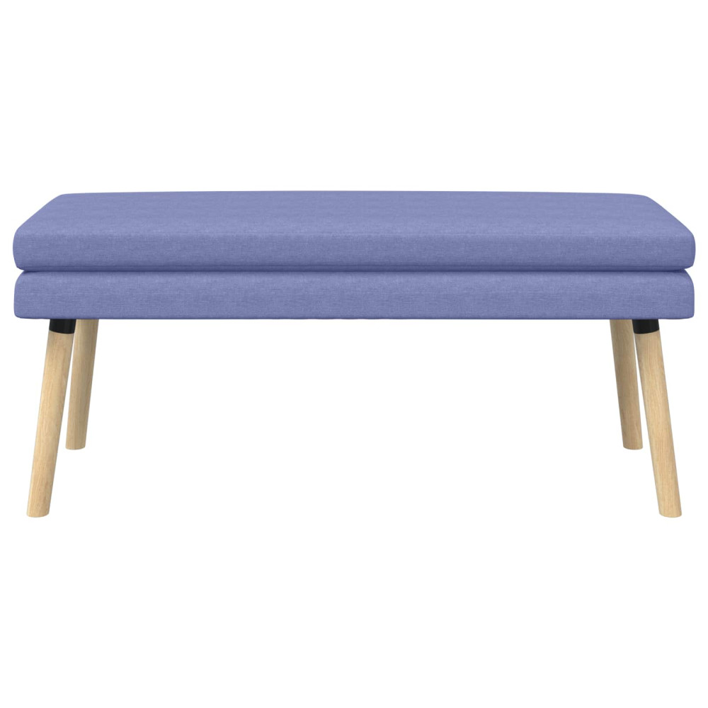 Produktbild för Dubbel-lager bänk Jeansblå 110 x 40 x 47 cm Tyg