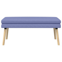 Produktbild för Dubbel-lager bänk Jeansblå 110 x 40 x 47 cm Tyg