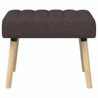 Produktbild för Kanalstoppad Bänk Mörkbrun 60 x 40 x 45 cm Tyg