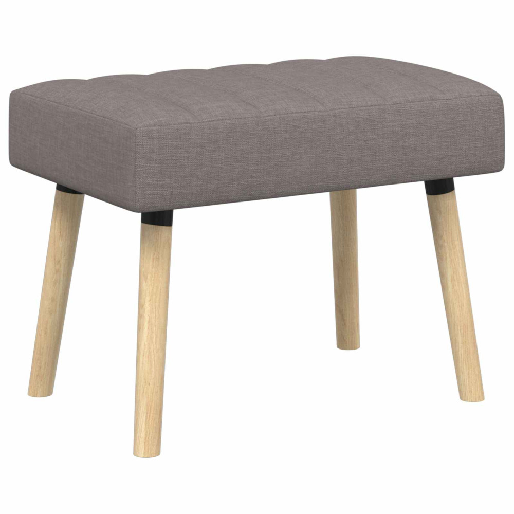 Produktbild för Kanalstoppad Bänk Taupe 60 x 40 x 45 cm Tyg