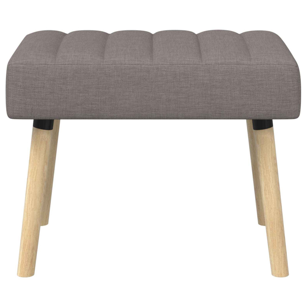 Produktbild för Kanalstoppad Bänk Taupe 60 x 40 x 45 cm Tyg