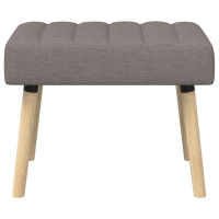 Produktbild för Kanalstoppad Bänk Taupe 60 x 40 x 45 cm Tyg