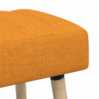 Produktbild för Kanalstoppad Bänk Mörkgul 60 x 40 x 45 cm Tyg