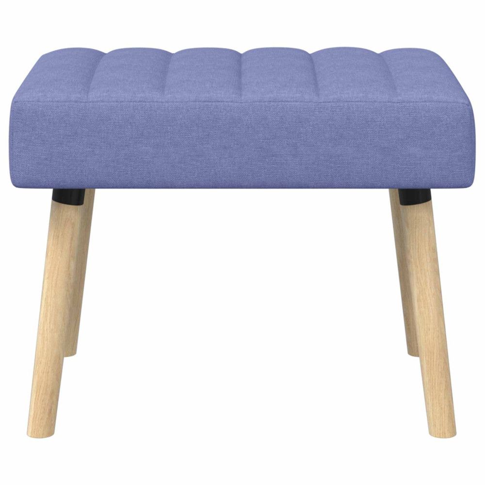 Produktbild för Kanalstoppad Bänk Jeansblå 60 x 40 x 45 cm Tyg