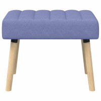 Produktbild för Kanalstoppad Bänk Jeansblå 60 x 40 x 45 cm Tyg