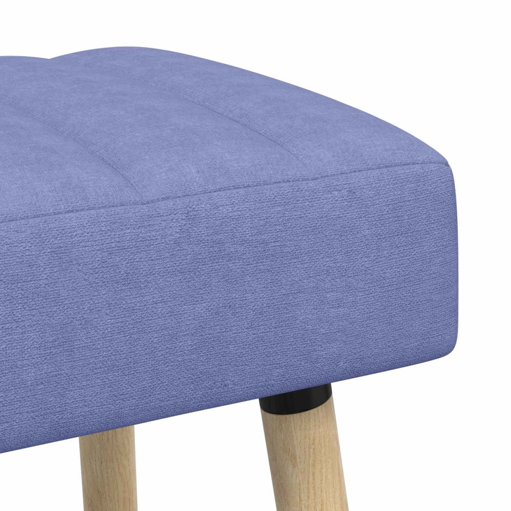 Produktbild för Kanalstoppad Bänk Jeansblå 60 x 40 x 45 cm Tyg