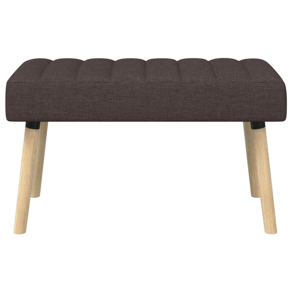 Produktbild för Kanalstoppad Bänk Mörkbrun 80 x 40 x 46 cm Tyg