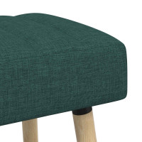 Produktbild för Kanalstoppad Bänk Mörkgrön 80 x 40 x 46 cm Tyg