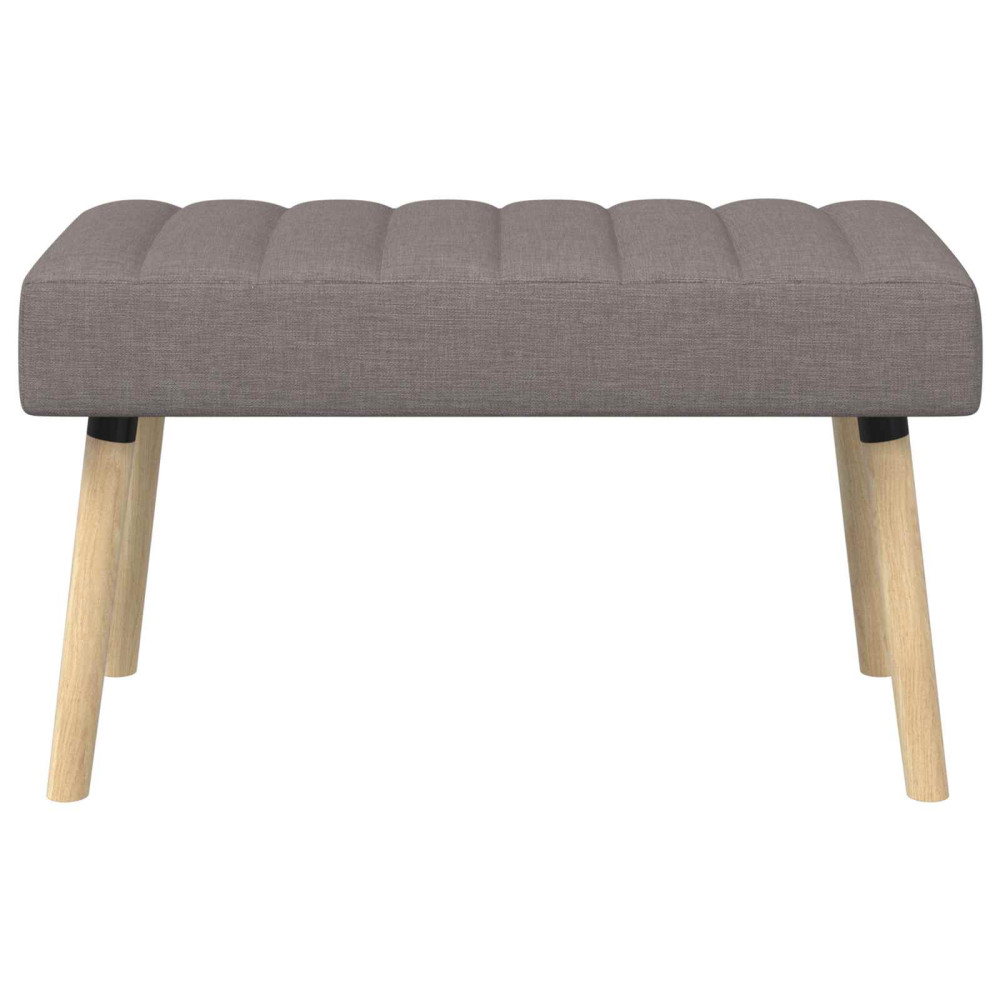 Produktbild för Kanalstoppad Bänk Taupe 80 x 40 x 46 cm Tyg