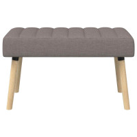 Produktbild för Kanalstoppad Bänk Taupe 80 x 40 x 46 cm Tyg