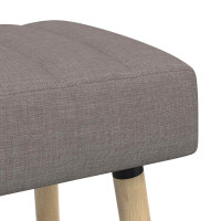 Produktbild för Kanalstoppad Bänk Taupe 80 x 40 x 46 cm Tyg