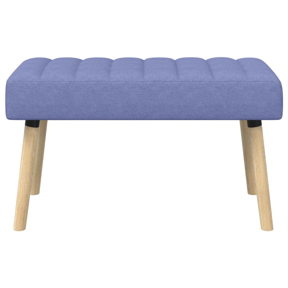 Produktbild för Kanalstoppad Bänk Jeansblå 80 x 40 x 46 cm Tyg