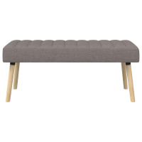Produktbild för Kanalstoppad Bänk Taupe 110 x 40 x 46 cm Tyg