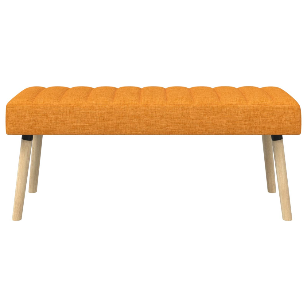 Produktbild för Kanalstoppad Bänk Mörkgul 110 x 40 x 46 cm Tyg
