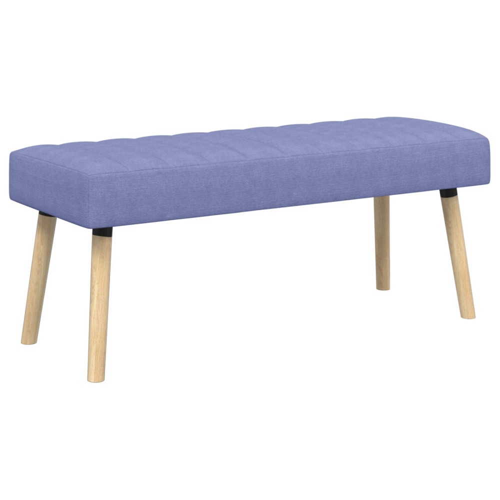 Produktbild för Kanalstoppad Bänk Jeansblå 110 x 40 x 46 cm Tyg