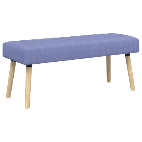 vidaXL Kanalstoppad Bänk Jeansblå 110 x 40 x 46 cm Tyg