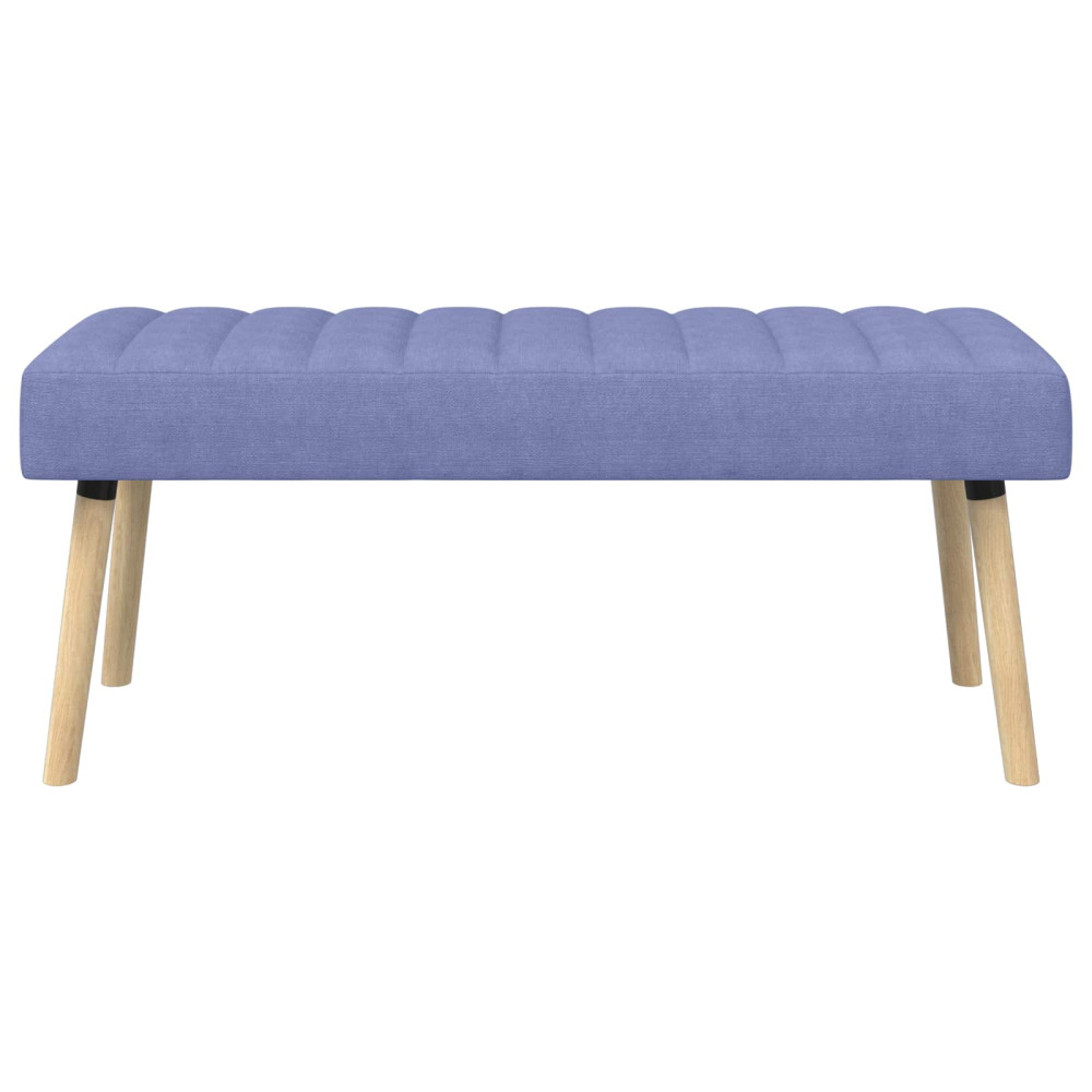 Produktbild för Kanalstoppad Bänk Jeansblå 110 x 40 x 46 cm Tyg