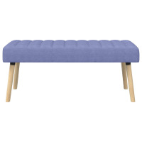 Produktbild för Kanalstoppad Bänk Jeansblå 110 x 40 x 46 cm Tyg