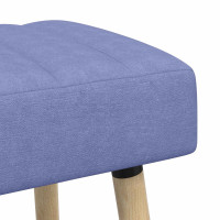 Produktbild för Kanalstoppad Bänk Jeansblå 110 x 40 x 46 cm Tyg