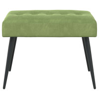 Produktbild för Bänk med knappar Ljusgrön 60 x 40 x 45 cm Sammet