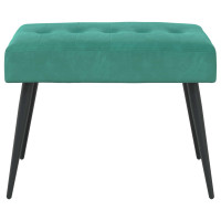 Produktbild för Bänk med knappar Turkos 60 x 40 x 45 cm Sammet