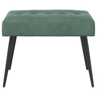 Produktbild för Bänk med knappar Havgrön 60 x 40 x 45 cm Sammet