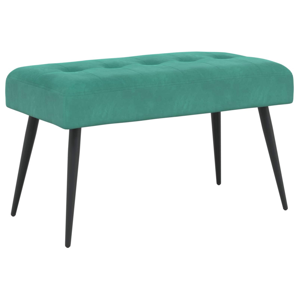 Produktbild för Bänk med knappar Turkos 80 x 40 x 46 cm Sammet