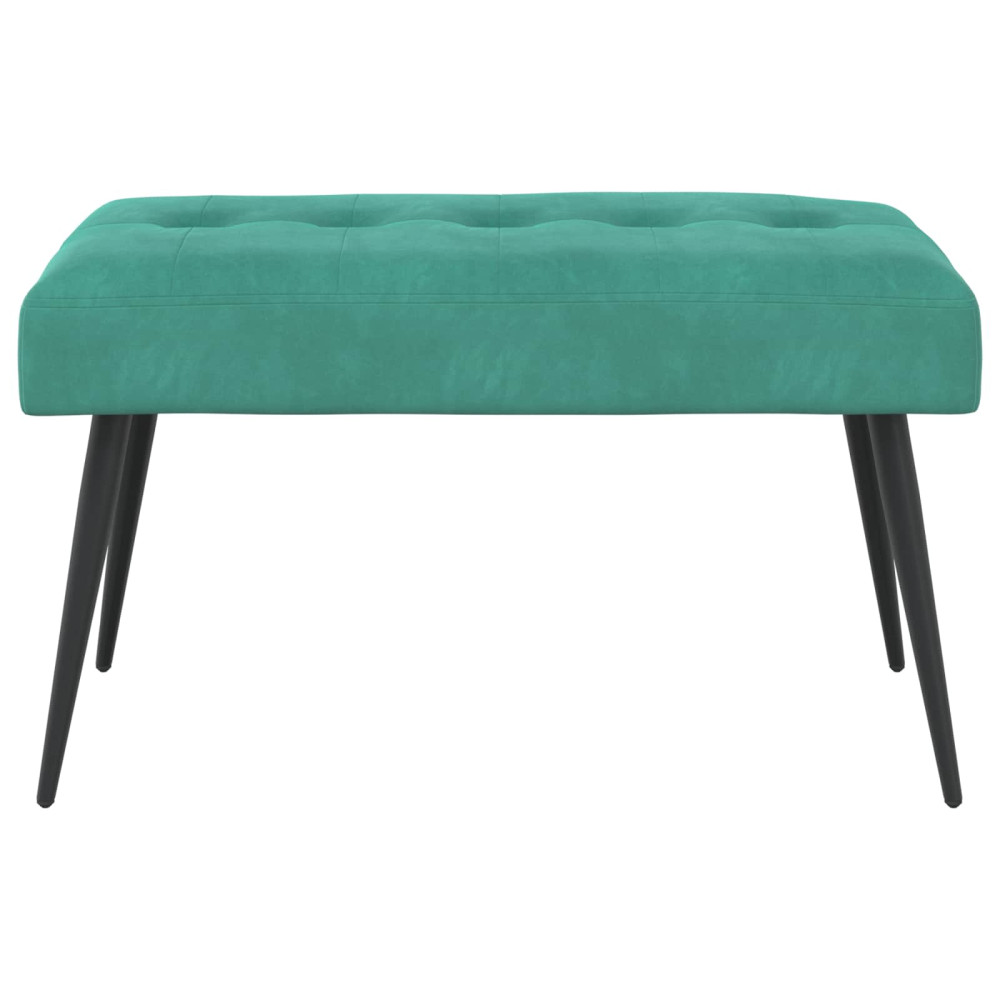 Produktbild för Bänk med knappar Turkos 80 x 40 x 46 cm Sammet