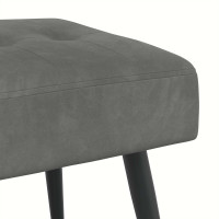 Produktbild för Bänk med knappar Mörkgrå 110 x 40 x 46 cm Sammet
