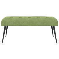 Produktbild för Bänk med knappar Ljusgrön 110 x 40 x 46 cm Sammet