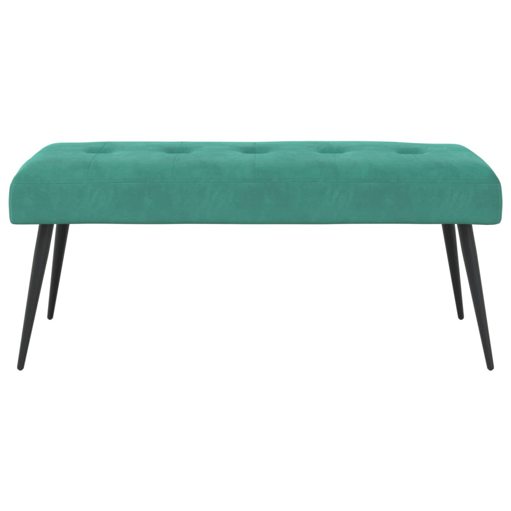 Produktbild för Bänk med knappar Turkos 110 x 40 x 46 cm Sammet