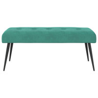 Produktbild för Bänk med knappar Turkos 110 x 40 x 46 cm Sammet