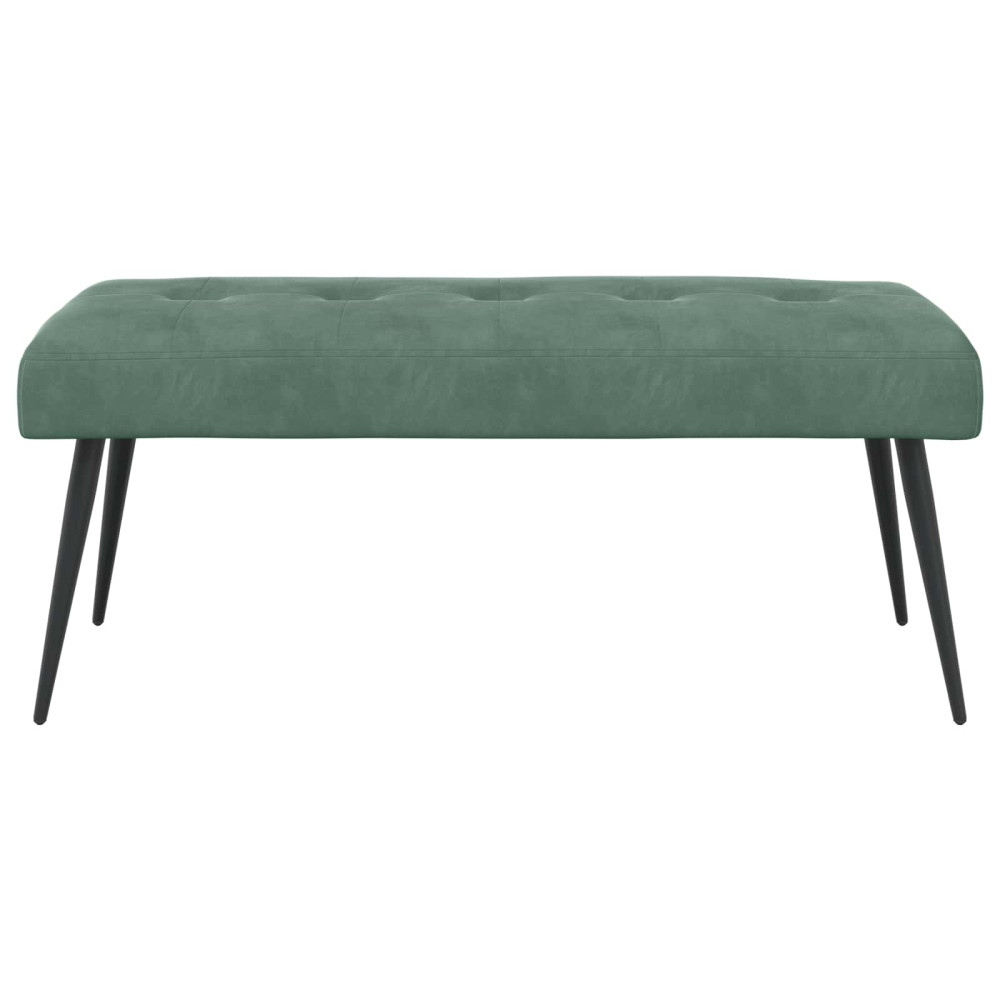 Produktbild för Bänk med knappar Havgrön 110 x 40 x 46 cm Sammet