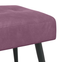 Produktbild för Bänk med knappar Lila 110 x 40 x 46 cm Sammet