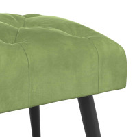 Produktbild för Bänk med knappar Ljusgrön 80 x 40 x 46 cm Sammet