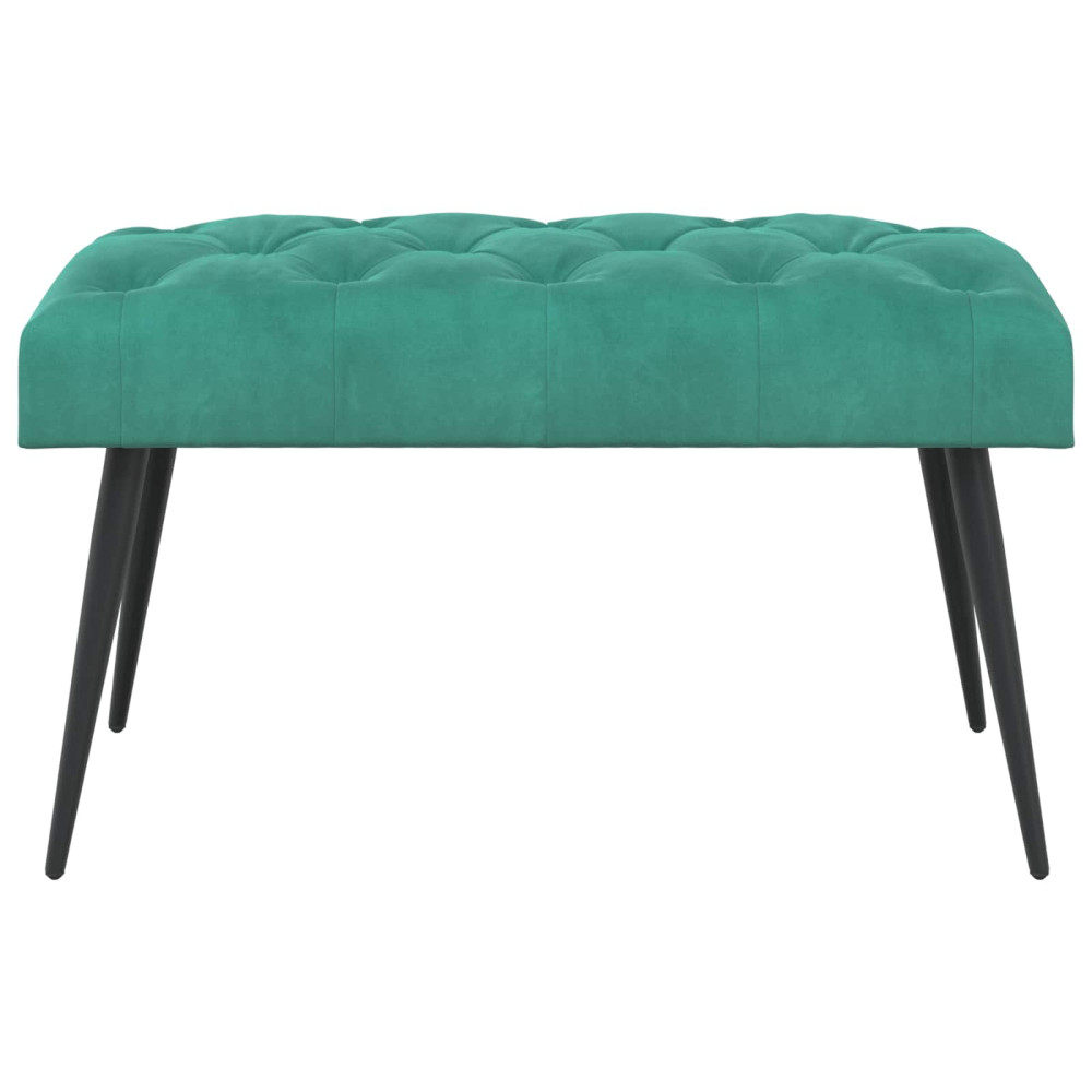 Produktbild för Bänk med knappar Turkos 80 x 40 x 46 cm Sammet