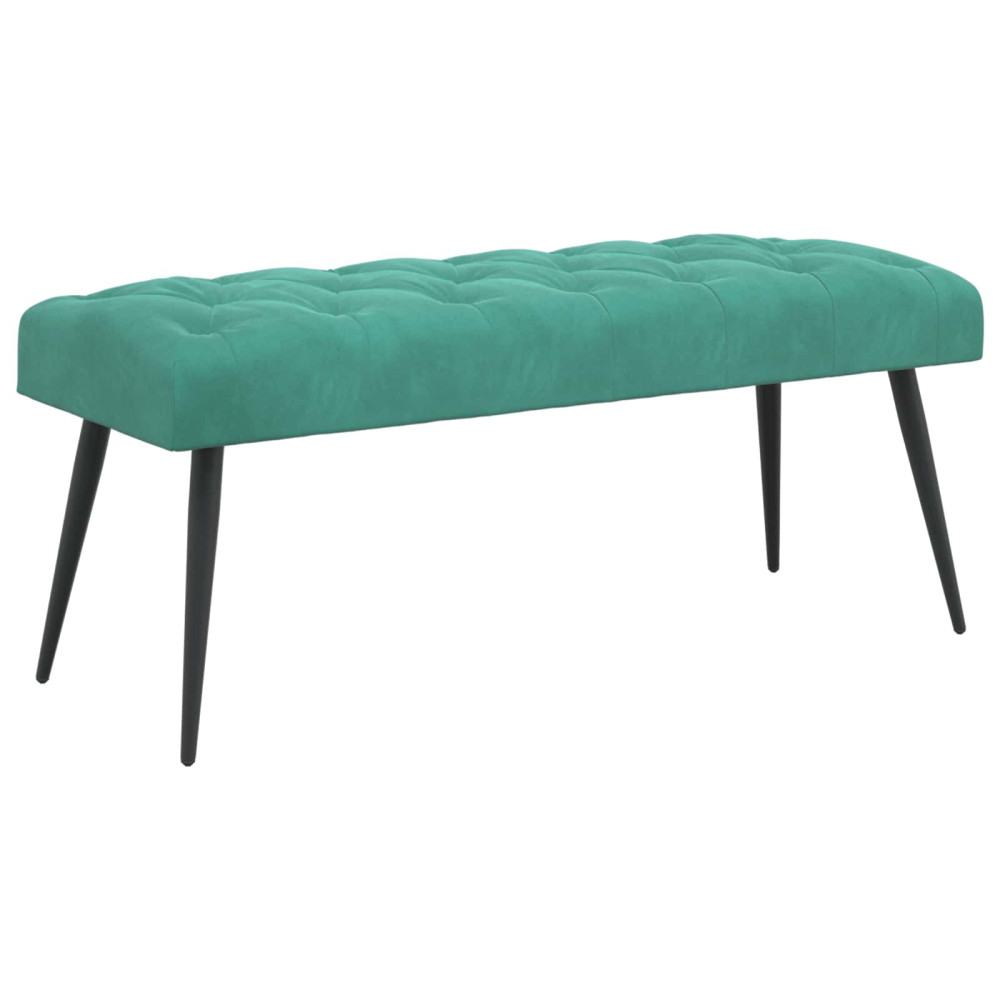 Produktbild för Bänk med knappar Turkos 110 x 40 x 46 cm Sammet