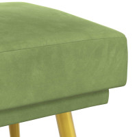 Produktbild för Dubbel-lager bänk Ljusgrön 120 x 45 x 46 cm Sammet