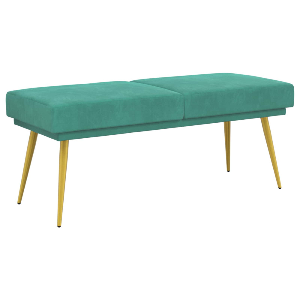 Produktbild för Dubbel-lager bänk Turkos 120 x 45 x 46 cm Sammet
