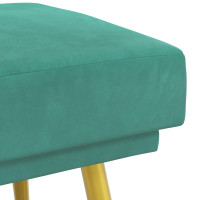 Produktbild för Dubbel-lager bänk Turkos 120 x 45 x 46 cm Sammet