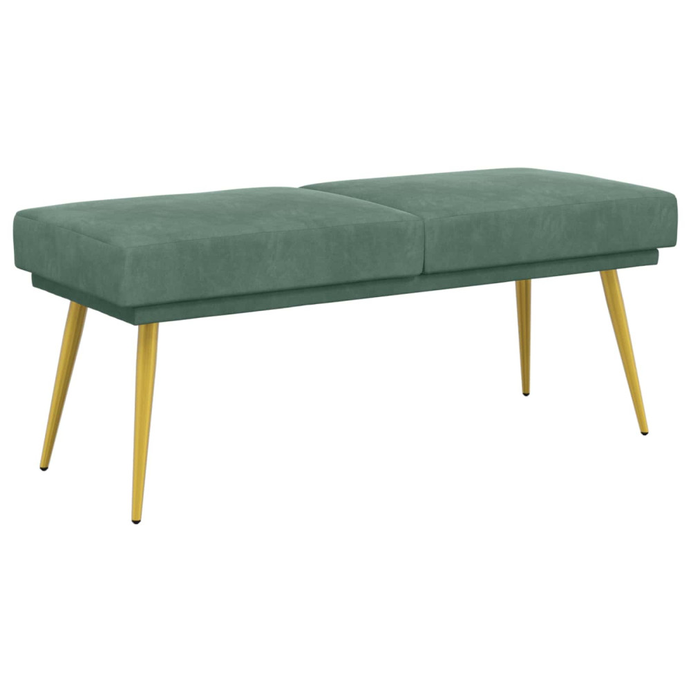 Produktbild för Dubbel-lager bänk Havgrön 120 x 45 x 46 cm Sammet