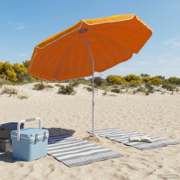 Produktbild för Trädgårdsparasol 240 cm 170T polyester Orange