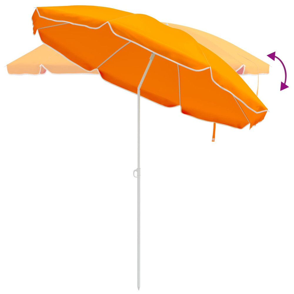 Produktbild för Trädgårdsparasol 240 cm 170T polyester Orange