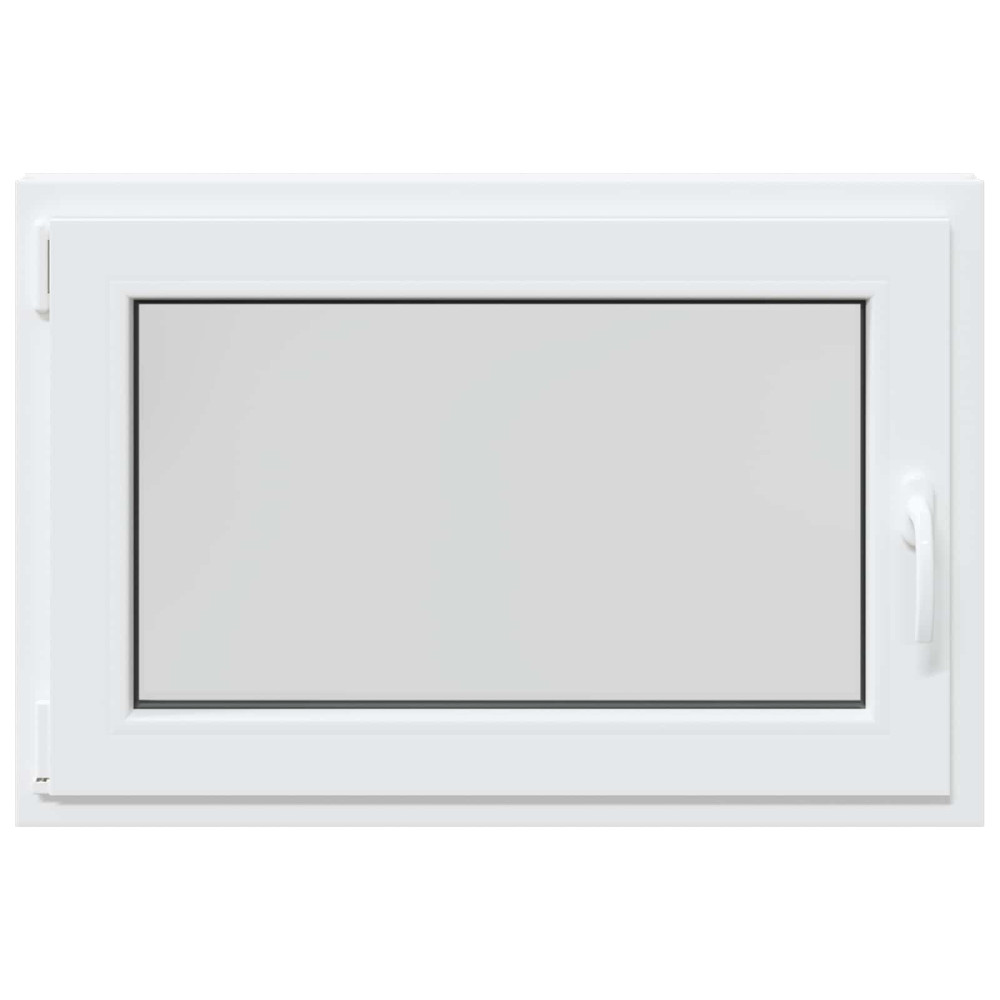 Produktbild för Källarfönster RISOR 90 x 70 cm PVC och glas Vit