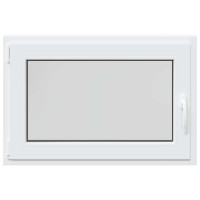 Produktbild för Källarfönster RISOR 90 x 70 cm PVC och glas Vit