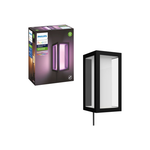 Philips Philips Hue White and Color Ambiance Impress - vägglampa - LED - 8 W - 16 miljoner färger - 2000-6500 K - svart