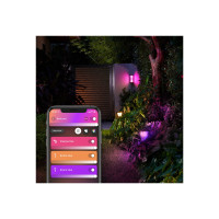 Produktbild för Philips Hue White and Color Ambiance Impress - vägglampa - LED - 8 W - 16 miljoner färger - 2000-6500 K - svart
