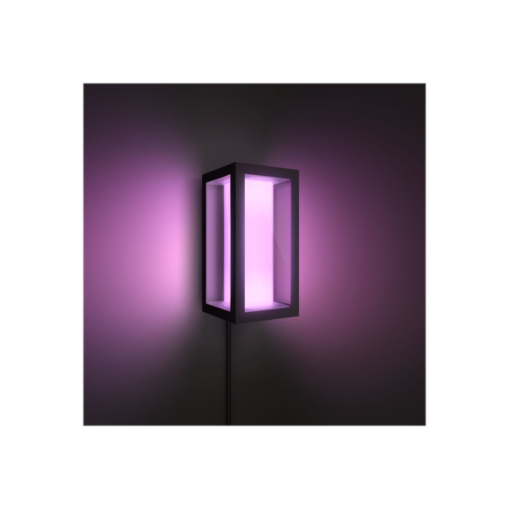 Produktbild för Philips Hue White and Color Ambiance Impress - vägglampa - LED - 8 W - 16 miljoner färger - 2000-6500 K - svart