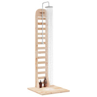 Produktbild för Utomhus Dusch 223 cm Massivt tallträ och rostfritt stål